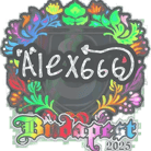 Sticker | alex666 (Holo) | Budapest 2025 Sticker | alex666 (Holo) | Budapest 2025 image