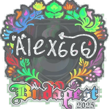 ステッカー | alex666 (ホログラム) | Budapest 2025