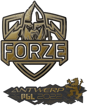 Sticker | forZe eSports (dorada) | Amberes 2022