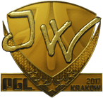 Sticker | JW (Gold) | Krakow 2017 Sticker | JW (Gold) | Krakow 2017 image