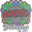 Sticker | MATYS (Embroidered) | Budapest 2025 Sticker | MATYS (Embroidered) | Budapest 2025 image