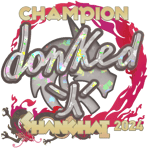 Sticker | donk (Glitter, Champion) | Shanghai 2024