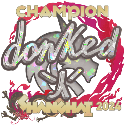 Sticker | donk (purpurina, campeón) | Shanghái 2024