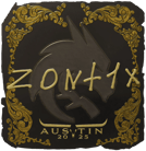 Sticker | zont1x (Gold) | Austin 2025 image