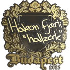 Sticker | hallzerk (Gold) | Budapest 2025 image