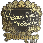 Sticker | hallzerk (Gold) | Budapest 2025