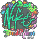 Sticker | NiKo (Holo) | Budapest 2025 image