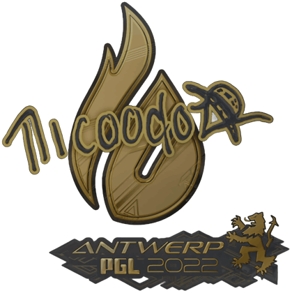 Sticker | nicoodoz(黃金)| Antwerp 2022