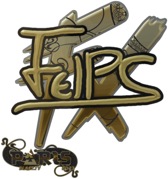Sticker | felps (ทอง) | Paris 2023