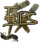 Sticker | felps (Gold) | Paris 2023
