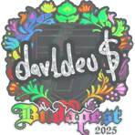 Sticker | dav1deuS (Holo) | Budapest 2025