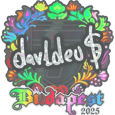 Aufkleber | dav1deuS (Holo) | Budapest 2025