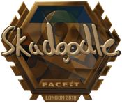 Sticker | Skadoodle (Gold) | London 2018