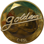 Sticker | Golden (Gold) | Katowice 2019