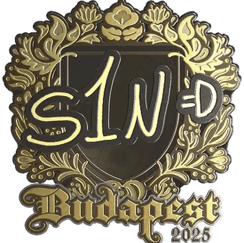 스티커 | s1n (Gold) | Budapest 2025