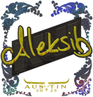 Sticker | Aleksib (Holo) | Austin 2025 image