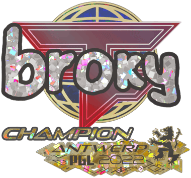 Sticker | broky (scintillant, champion) | Anvers 2022
