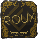 Sticker | ROUX (Gold) | Austin 2025 image