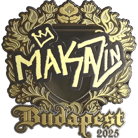 Sticker | Maka (Gold) | Budapest 2025 image