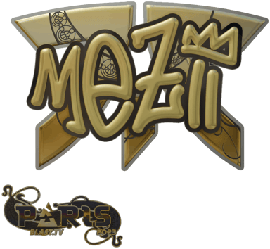 Sticker | mezii（黃金）| Paris 2023