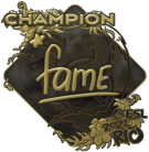 Sticker | fame (Gold, Champion) | Rio 2022 image