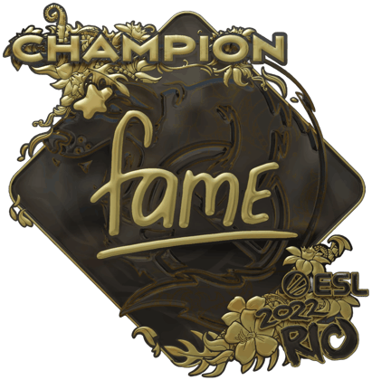 Sticker | fame (Gold, Meister) | Rio 2022