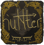 Sticker | huNter- (Gold) | Austin 2025