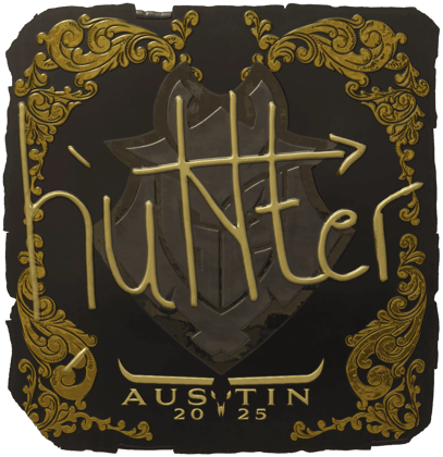 Sticker | huNter-(黃金)| Austin 2025