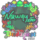 Sticker | noway (Holo) | Budapest 2025 Sticker | noway (Holo) | Budapest 2025 image