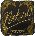 Sticker | nitr0 (Gold) | Austin 2025 image