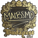 Sticker | malbsMd (Gold) | Budapest 2025