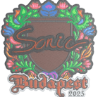 Sticker | Sonic (Embroidered) | Budapest 2025 Sticker | Sonic (Embroidered) | Budapest 2025 image