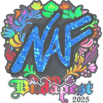 Naklejka | NAF (holograficzna) | Budapeszt 2025