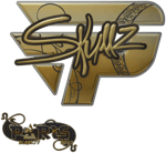 Sticker | skullz (Gold) | Paris 2023 image