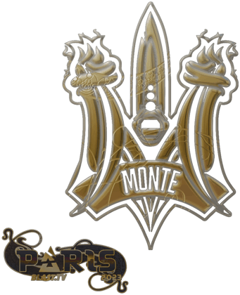 Sticker | Monte (złota) | Paryż 2023