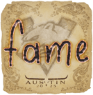 Sticker | fame | Austin 2025 image