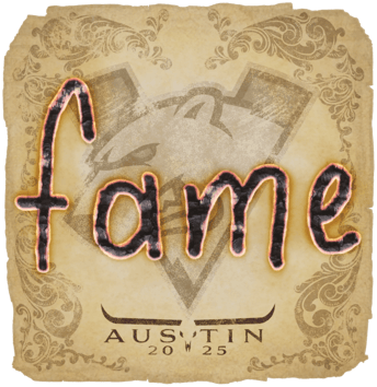 Sticker | fame | Austin 2025