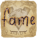 Sticker | fame | Austin 2025