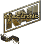 Sticker | electronic (Gold) | Paris 2023