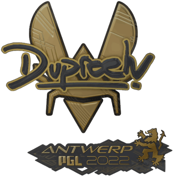 Sticker | dupreeh（金色） | 2022年安特卫普锦标赛