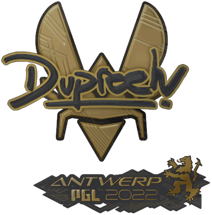 Sticker | dupreeh (kulta) | Antwerpen 2022