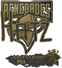 Sticker | hatz (Gold) | Antwerp 2022 image
