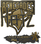 Sticker | hatz (Gold) | Antwerp 2022