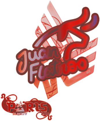 Sticker | juanflatroo (holograficzna) | Paryż 2023