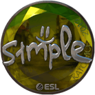 Sticker | s1mple (Foil) | Katowice 2019 image