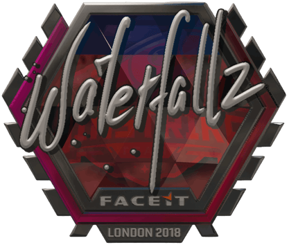 Sticker | waterfaLLZ (foliowana) | Londyn 2018