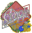 Sticker | s1mple (Glitter) | Rio 2022 image