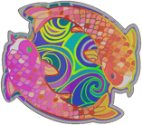 Sticker | Twin Koi image