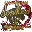 Sticker | donk (Gold, Champion) | Shanghai 2024 Sticker | donk (Gold, Champion) | Shanghai 2024 image