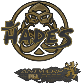 Sticker | hades (złota) | Antwerpia 2022